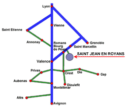 Plan de situation du Rallye de la Drôme